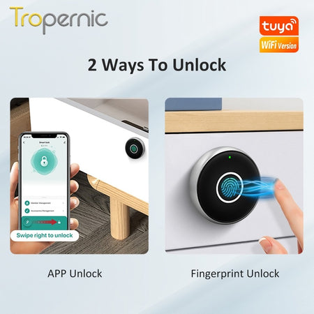 Tropernic 1667-5 Tuya Bluetooth Smart Cabinet Lock
