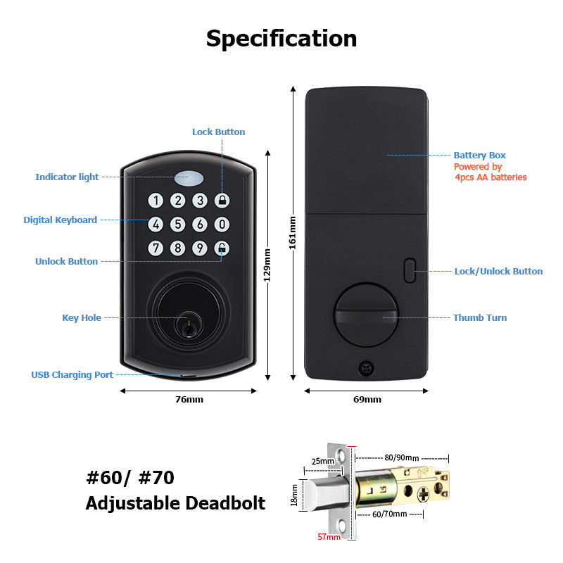 A01——Tuya SmartLife APP Smart Lock