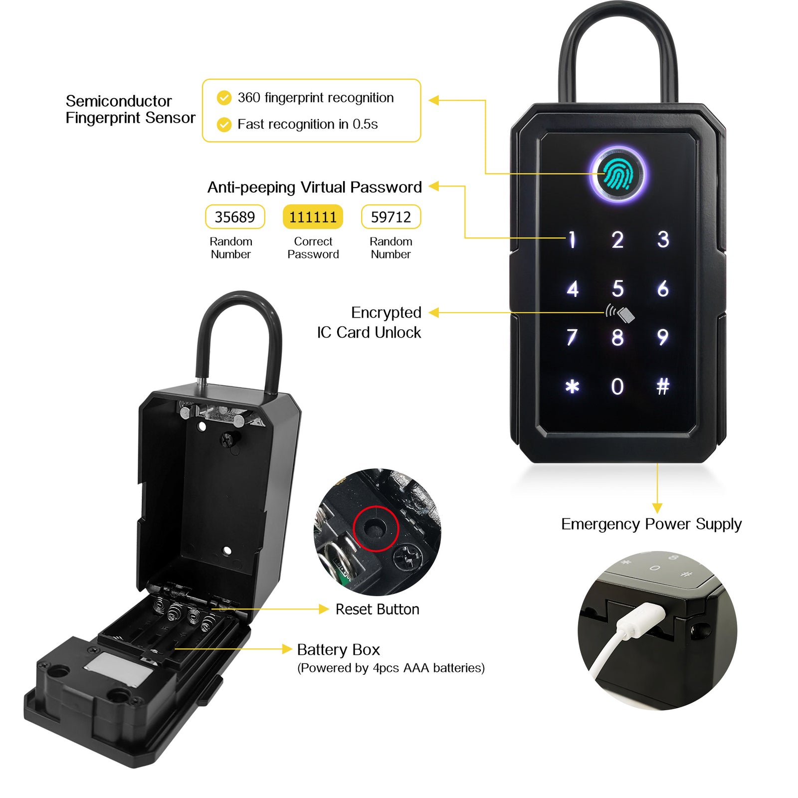 K3โโOutdoor Waterproof Lock Box