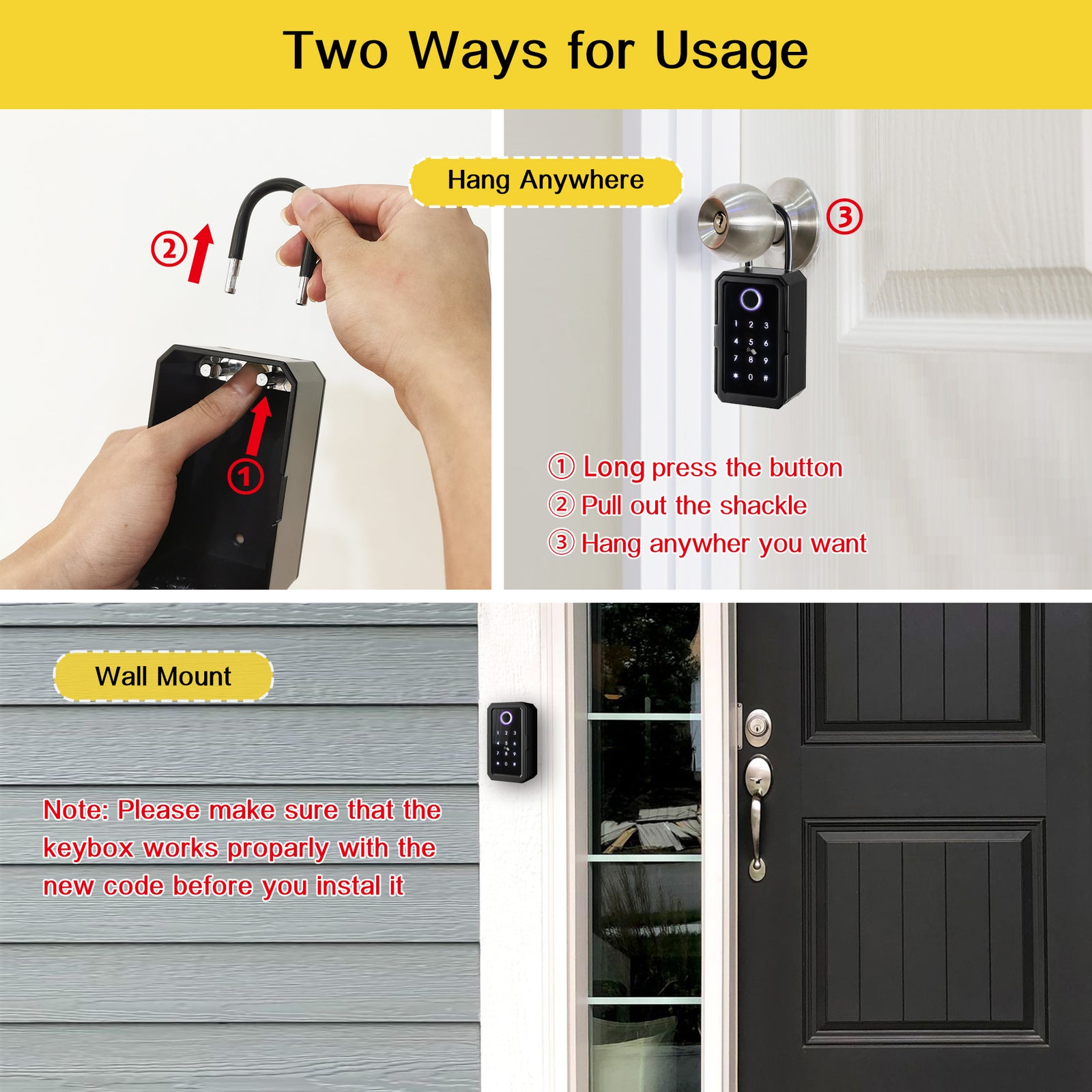 K3โโOutdoor Waterproof Lock Box
