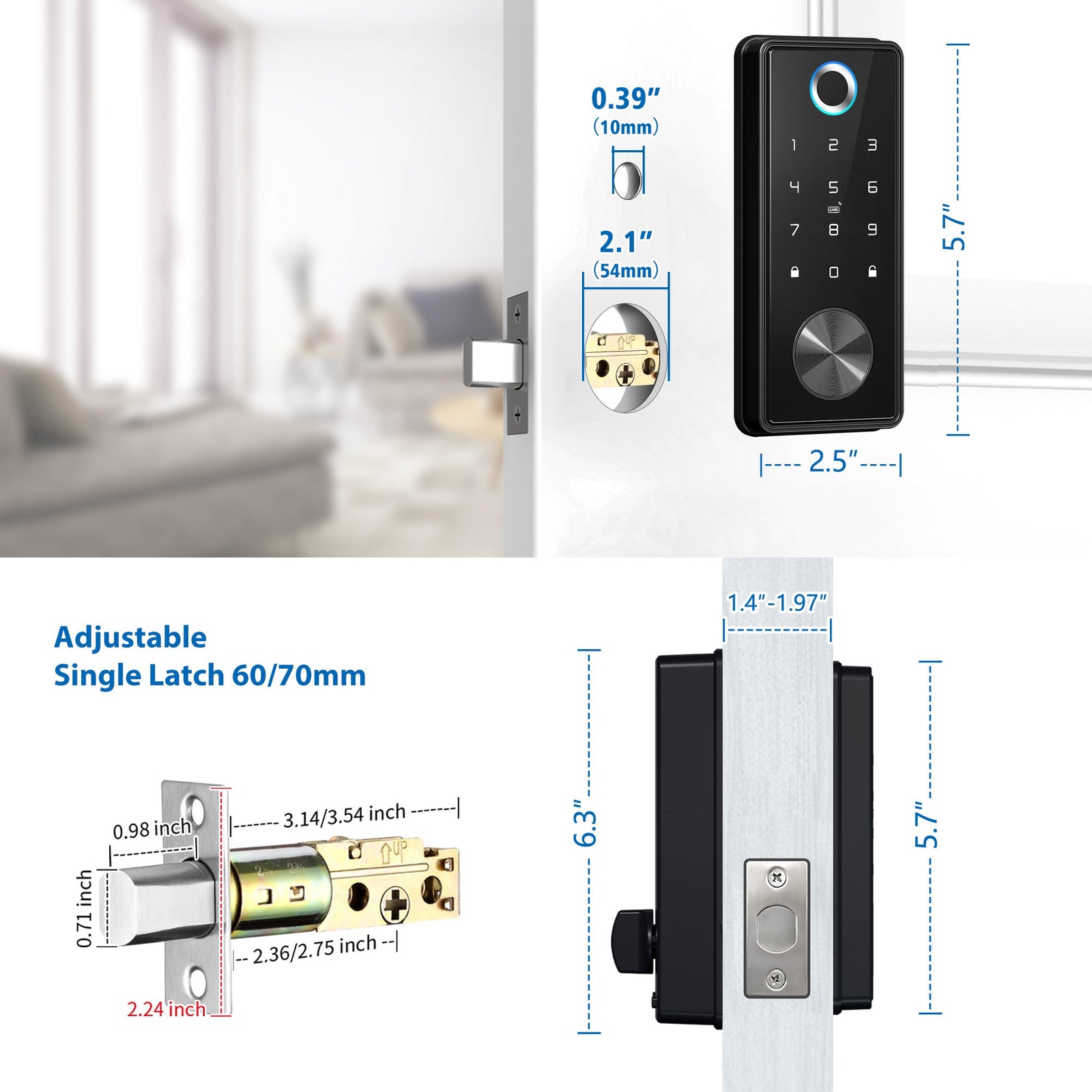 T1——Fingerprint security anti-theft waterproof lock
