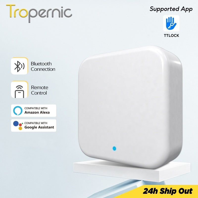 Tropernic G2 TTLOCK Gateway Fingerprint Password Smart Door Lock Home Compatible With Amazon Alexa And Google Home