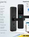 Tropernic DG01 TTLOCK Smart Door Lock with Doorbell APP Management Fingerprint Tombol Pintu Rumah Anti Theft Password Digital Lock Door Knob for Home Wooden Door