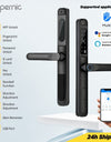 Tropernic A6 TTLOCK Smart Door Lock with Doorbell APP Remote Unlock Waterproof Sliding Door Lock Fingerprint Digital Lock Google Home Amazon Alexa