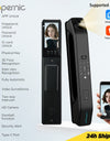 Tropernic Z37 7 In 1 Tuya Smart Door Lock with HD Camera Video Surveillance APP Remote Unlock Fully Automatic Security Door Digital Lock Face Palm Print Unlock Kunci Pintu Rumah