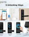 Tropernic DG01 TTLOCK Smart Door Lock with Doorbell APP Management Fingerprint Tombol Pintu Rumah Anti Theft Password Digital Lock Door Knob for Home Wooden Door