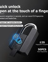 Tropernic 916 TTLOCK Smart Padlock IP67 Waterproof Fingerprint Padlock Bluetooth Unlock USB Rechargeable Portable Mini Anti-Theft Padlock With Key