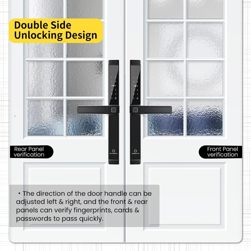 Tropernic F6 TTLOCK Double Sided Smart lock Waterproof Double Side System Grill Door Lock with Doorbell Bluetooth Smart Digital Lock