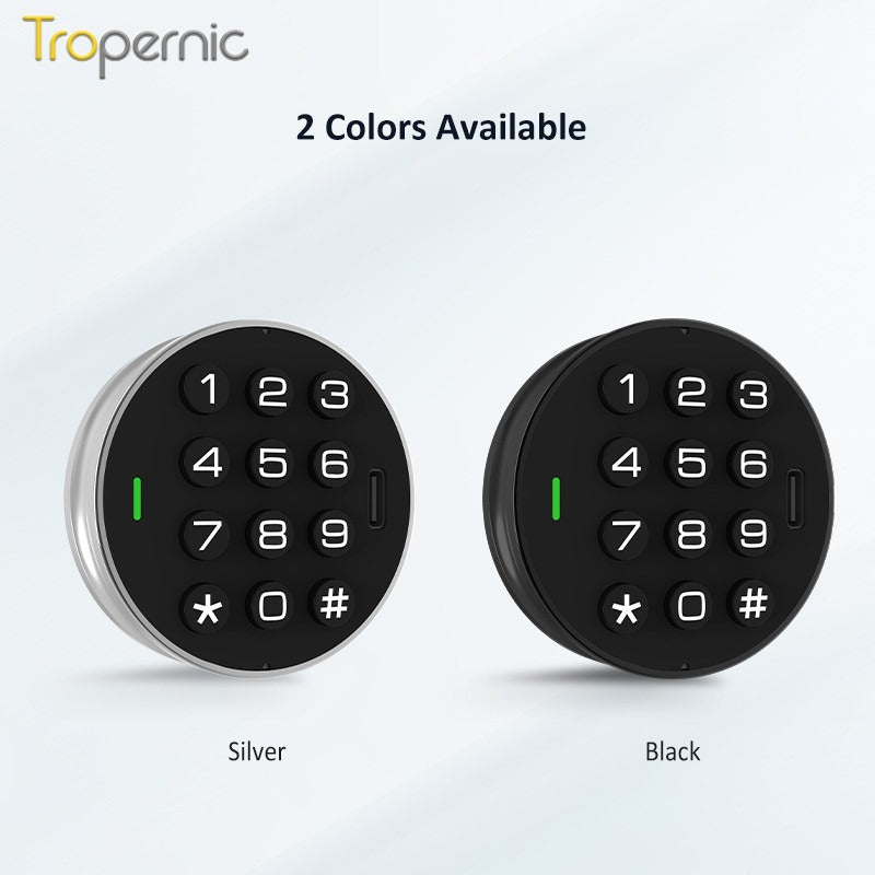 Tropernic E60-CK 2 In 1 Smart Drawer Lock with Public Mode Password Cabinet Lock with IC Card Keyless Universal Cabinet Lock for Home Hotel Sauna Room