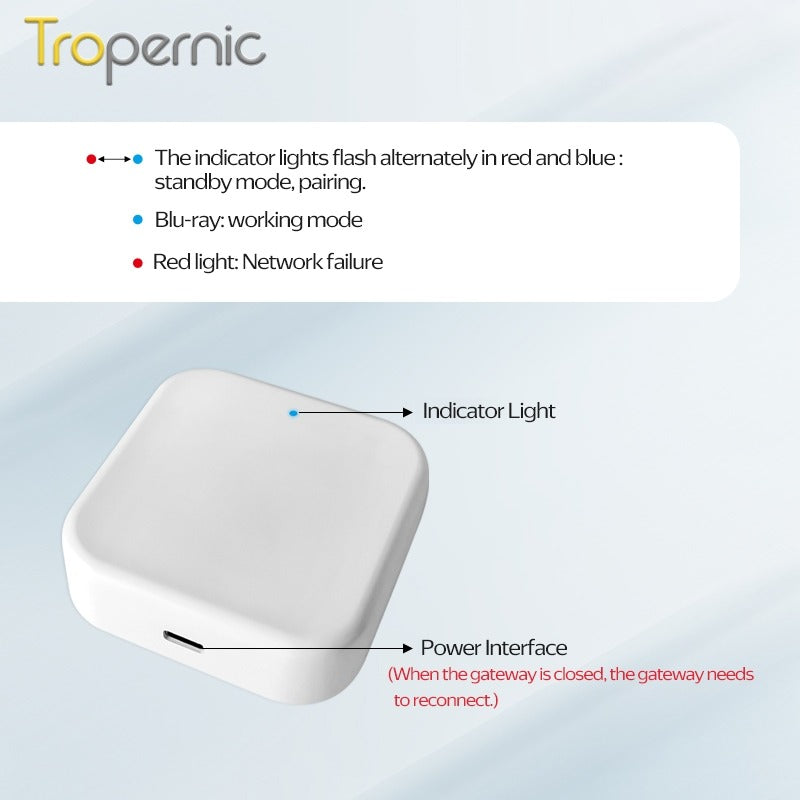 Tropernic G2 TTLOCK Gateway Fingerprint Password Smart Door Lock Home Compatible With Amazon Alexa And Google Home