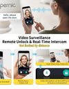 Tropernic F7 7 In 1 Tuya Fully Automatic Smart Door Lock with HD Camera Palm Unlock Video Surveillance 6068 Security Door Lock APP Remote Unlock Keyless Digital Lock Support Two Way Intercom