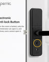 Tropernic H01PRO Tuya Smart Lock With Security Camera App Remote Unlock 5 In 1 Digital Lock With Doorbell For Home Fingerprint Password IC Card Key Unlock
