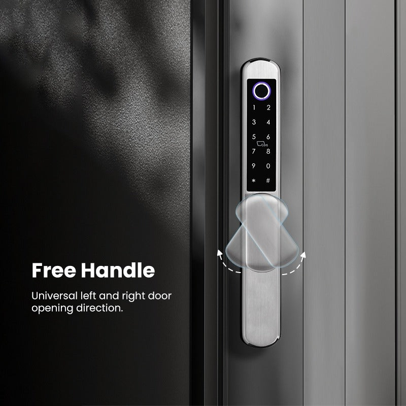 Tropernic A211 TTLOCK Smart Grill Door Lock Double Sided Fingerprint Password Unlocking Digital Aluminum Door Lock