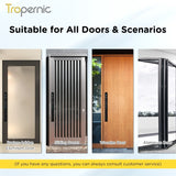 Tropernic Z1PRO กลอนประตูดิจิตอลอัจฉริยะ Tuya พร้อมกล้อง ปลดล็อกด้วยใบหน้า 3 มิติ อัตโนมัติเต็มรูปแบบ ระบบอินเตอร์คอมสองทาง สำหรับประตูบานเลื่อนอลูมิเนียม