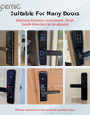 Tropernic K7 5 In 1 TTLOCK Smart Door Lock Fingerprint Lock Pintu Rumah APP Remote Unlock Password Digital Lock for Woodern Door APP Management Google Home Amazon Alexa
