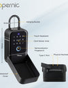 Tropernic K5 Tuya/TTLOCK Bluetooth Key Safe Box Outdoor Waterproof Wall Mounted Safety Box APP Remote Unlock Fingerprint Password Anti Theft Strongbox for Home