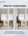 Tropernic F5 TTLOCK Smart Sliding Door Lock 5 in 1 Digital Lock with Doorbell App Unlock Waterproof Smart Door Lock for Aluminum Door