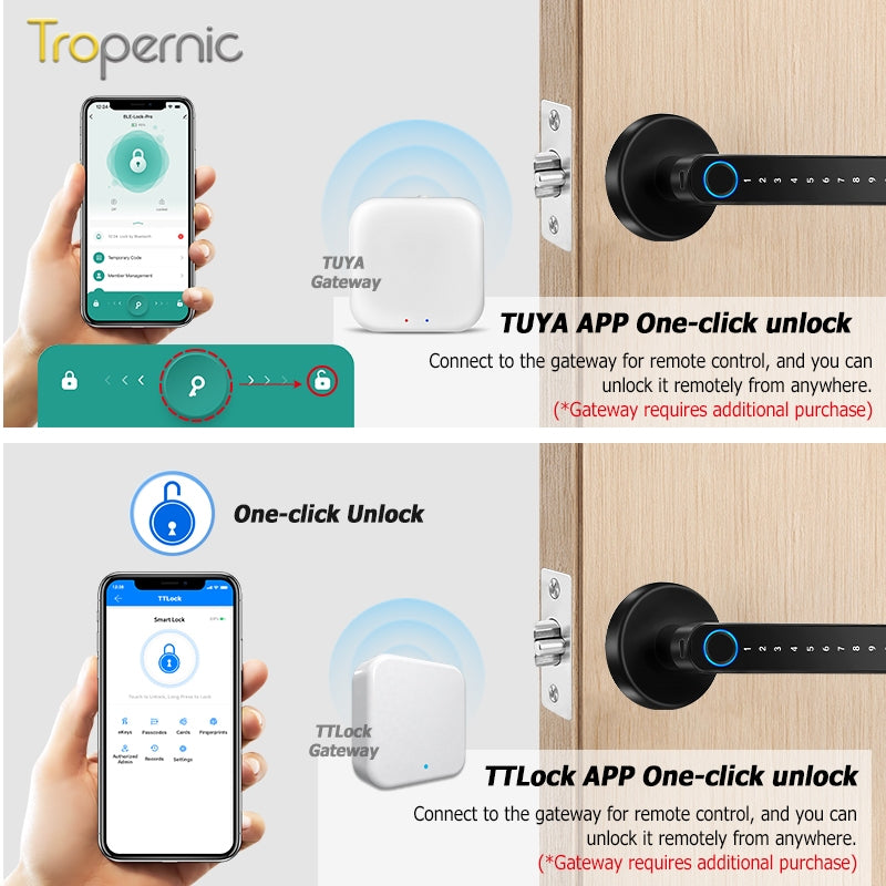 Tropernic X10 Tuya Bluetooth / TTLock Bluetooth Smart Lock