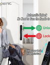 Tropernic A216 Tuya Smart Door Lock with Security Camera 3D Face Recognition Two-Way Intercom Fully Automatic Digital Lock for Sliding Doors Fingerprint Password Unlock with Doorbell