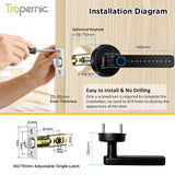 Tropernic X10 Tuya Bluetooth / TTLock Bluetooth Smart Lock