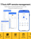 H03-TTLock APP Lock Electronic Smart Door Lock With Fingerprint/Key/ IC Card/Keypad Password,Keyless Entry Biometric Electronic Smart Lock for Home Security