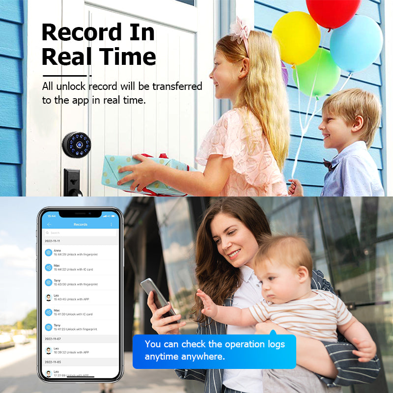 A221——TTlock Fingerprint unlock Intelligent lock