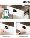C100-Fingerprint Smart Cabinet Lock, Electric Drawer Locks,Keyless Tuya App Remote Access Wardrobe Lock, Anti-theft Electronic Cabinet Locks for Liquor Cabinet Locker Drawer Cupboard Desk