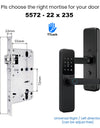 New Biometric Fingerprint Smart Door Lock with 5-in-1 Unlock Methods,Electronic anti-lock Button,Digital Passcode RFID Card Keyless Security Entry Electronic Smart Lock for Home Security