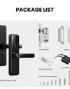 New Biometric Fingerprint Smart Door Lock with 5-in-1 Unlock Methods,Electronic anti-lock Button,Digital Passcode RFID Card Keyless Security Entry Electronic Smart Lock for Home Security