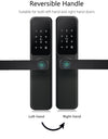 New Biometric Fingerprint Smart Door Lock with 5-in-1 Unlock Methods,Electronic anti-lock Button,Digital Passcode RFID Card Keyless Security Entry Electronic Smart Lock for Home Security
