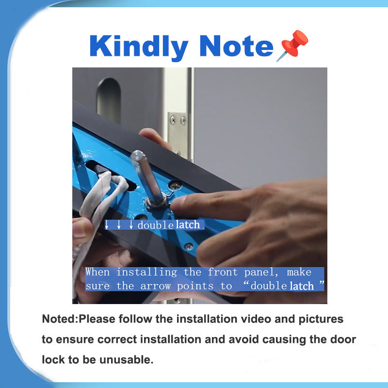 E908-Keyless-Entry Fingerprint Smart Door Lock,with with 6068 Mortise, 5-in-1 Unlock Methods, Tuya App Electronic Digital Door Lock with Digital Passcode/Key/IC Card Unlock