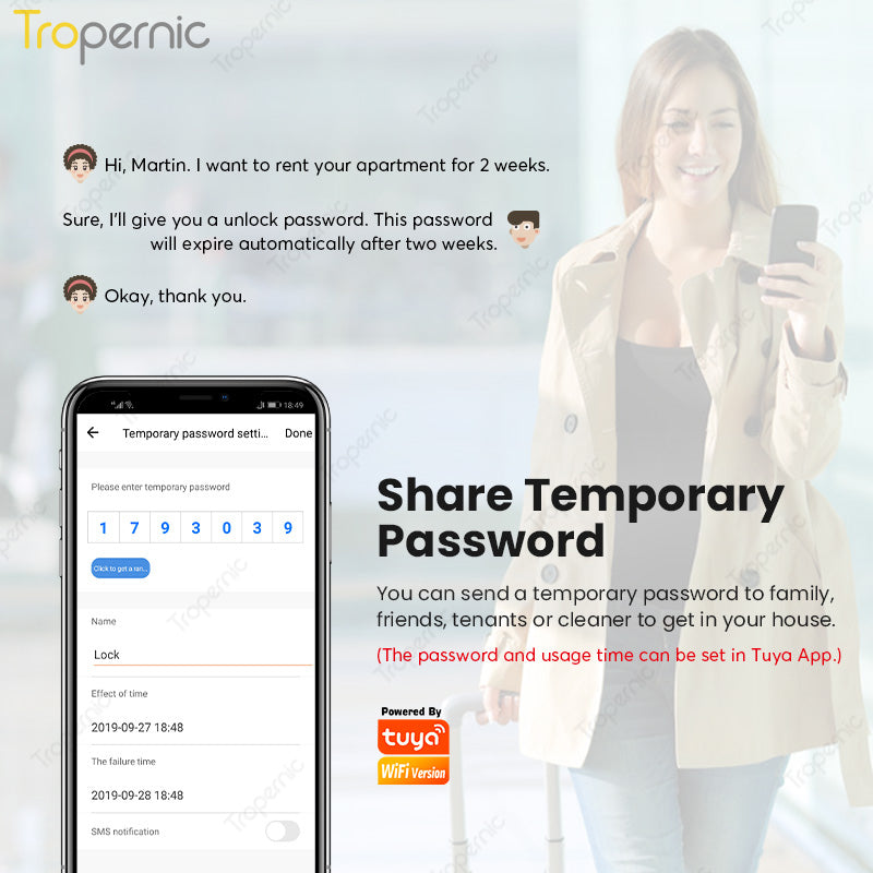 FM06——Tuya wi-fi smart door lock