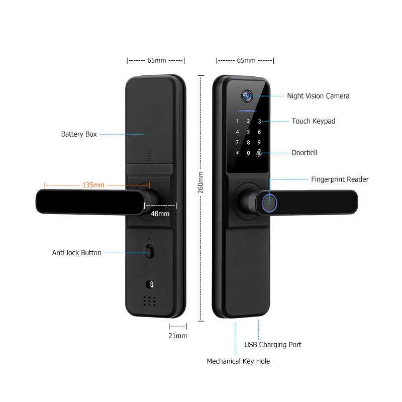H01——Professional Fingerprint Lock with Camera