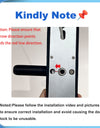H03- 5 in 1 Unlock Methods Electronic Digital Door Lock, Tuya App Biometrics Fingerprint Smart Door with 4585 Mortise, Keyless Entry Door Lock for Home Apartment