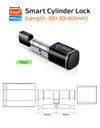 S1F-Tuya App Cylinder Electronic Smart Door Lock with Fingerprint FRID Card Mechanical Key Unlock