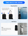 K5-Smart Key Lock Box,Home Key Wireless Smartlock Box with Fingerprint & Passcode & Access Card & Manual Key & TTlock App Control,Easy Installation