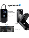 K5-Smart Key Lock Box,Home Key Wireless Smartlock Box with Fingerprint & Passcode & Access Card & Manual Key & TTlock App Control,Easy Installation