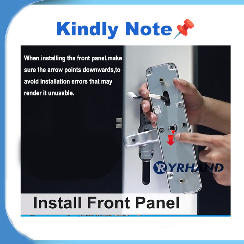 K7 Smart Biometric Fingerprint Lock Electric Door Lock,Keyless Entry Door Lock with Tuya App Control,Digital Keypad,Key,IC Card Unlock