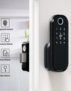 R5 Fingerprint Outdoor Gate Lock TTLock App Remote Control, Keyless Smart Door Lock Electric Rim Lock for Home Apartment