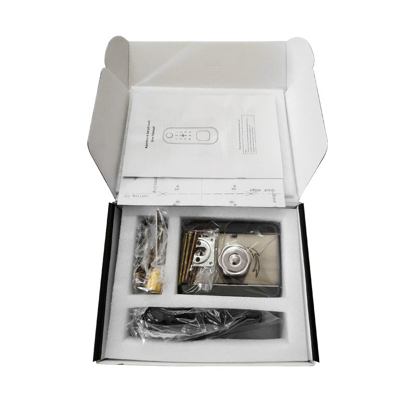 R5 Fingerprint Outdoor Gate Lock TTLock App Remote Control, Keyless Smart Door Lock Electric Rim Lock for Home Apartment