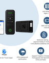 R7-Keyless Entry Electric Rim Lock TTLock App Remote Control, Biometric Fingerprint Smart Door Lock with Password/Key/IC Card Unlock