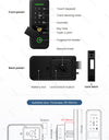 R7-Fingerprint Smart Lock with TUYA App Remote Control, Keypad Code, RFID Card, Keyless Entry,Electric Rim Lock & Gateway for Home Security