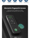 R7-Fingerprint Smart Lock with TUYA App Remote Control, Keypad Code, RFID Card, Keyless Entry,Electric Rim Lock & Gateway for Home Security