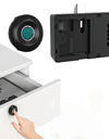 S102-Fingerprint Cabinet Lock for Home / Office,Smart Biometric Keyless Hidden File Drawer Wardrobe Lock, Anti-theft Electronic Cabinet Locks for Liquor Cabinet Locker Drawer Cupboard Desk