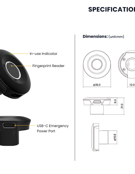 S102-Fingerprint Cabinet Lock for Home / Office,Smart Biometric Keyless Hidden File Drawer Wardrobe Lock, Anti-theft Electronic Cabinet Locks for Liquor Cabinet Locker Drawer Cupboard Desk