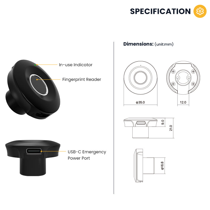 S102-Fingerprint Cabinet Lock for Home / Office,Smart Biometric Keyless Hidden File Drawer Wardrobe Lock, Anti-theft Electronic Cabinet Locks for Liquor Cabinet Locker Drawer Cupboard Desk