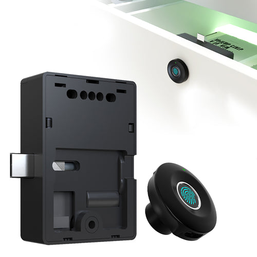 S102-Fingerprint Cabinet Lock for Home / Office,Smart Biometric Keyless Hidden File Drawer Wardrobe Lock, Anti-theft Electronic Cabinet Locks for Liquor Cabinet Locker Drawer Cupboard Desk