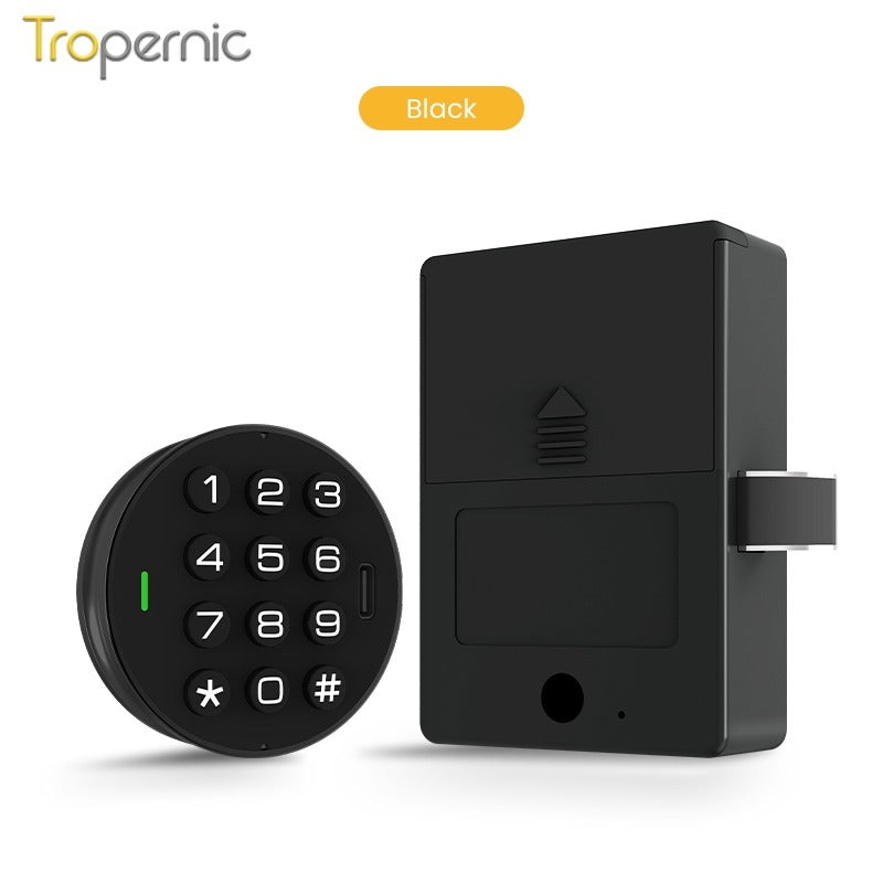 Tropernic E60-CK 2 In 1 Smart Drawer Lock with Public Mode Password Cabinet Lock with IC Card Keyless Universal Cabinet Lock for Home Hotel Sauna Room