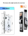Tropernic F7 7 In 1 Tuya Fully Automatic Smart Door Lock with HD Camera Palm Unlock Video Surveillance 6068 Security Door Lock APP Remote Unlock Keyless Digital Lock Support Two Way Intercom