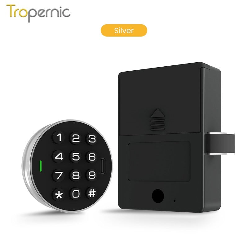 Tropernic E60-CK 2 In 1 Smart Drawer Lock with Public Mode Password Cabinet Lock with IC Card Keyless Universal Cabinet Lock for Home Hotel Sauna Room
